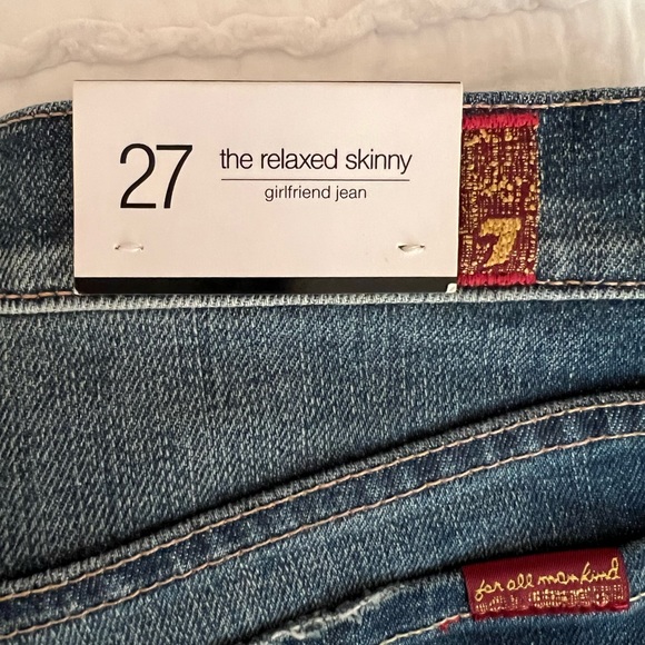 7 for all man kind relaxed skinny girlfriend jean - Picture 3 of 4